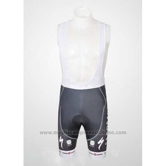 2011 Abbigliamento Ciclismo Saxo Bank Azzurro Manica Corta e Salopette
